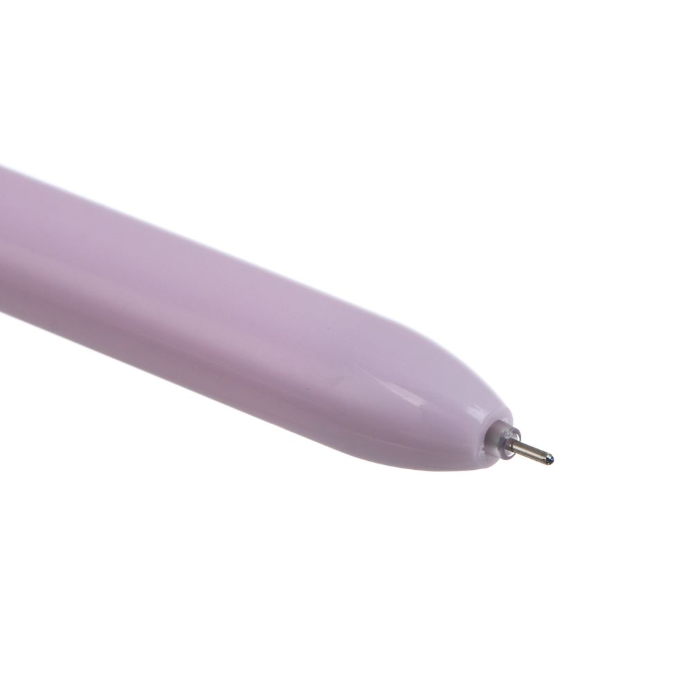 Ручка гелевая синяя 0,5мм, с линейкой, 2 в 1, "Беби ушки", 4 вида, арт.№ 591-287