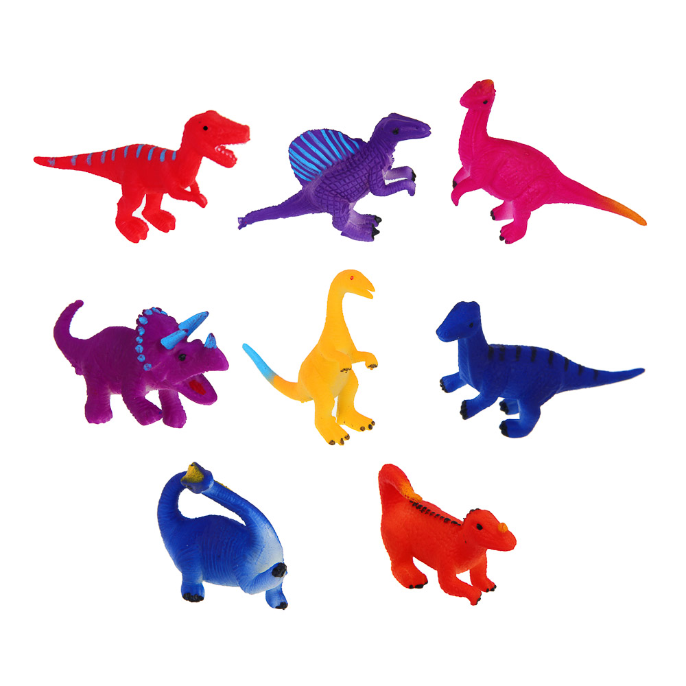 ИГРОЛЕНД Игрушка - сюрприз, меняет цвет "Динозавры", TPR, микс, арт.№ 274-272