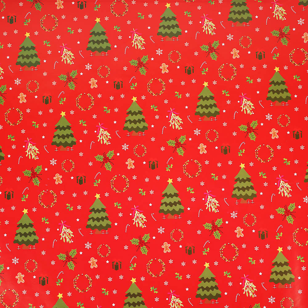 Бумага тм СНОУ БУМ подарочная, 70x100 см, 70 г односторонняя, 6 диз., арт.3, арт.№ 570-080