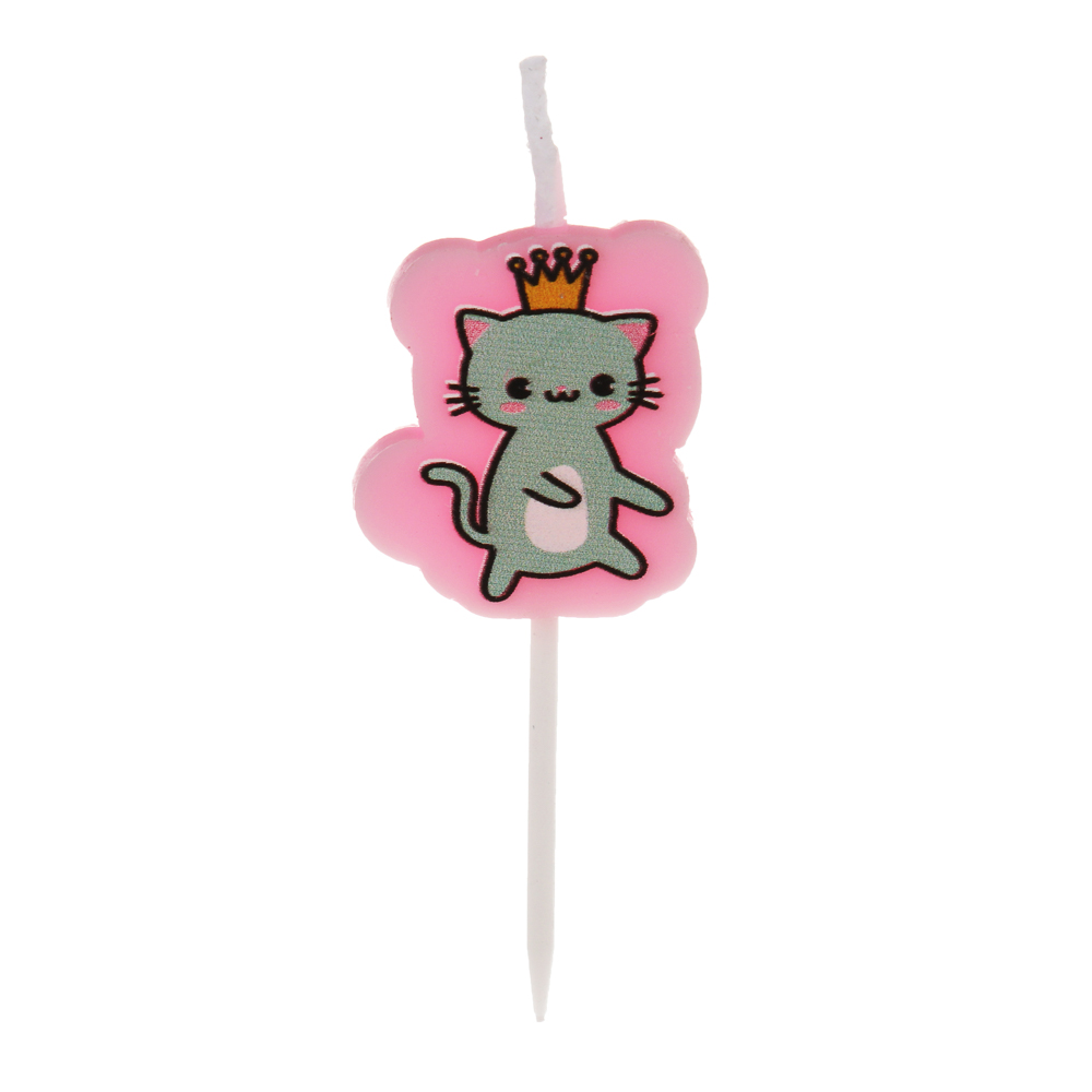 Набор свечей для торта тм Fntastic "С Днем Рождения", 6,5 см, буквы, парафин, 2 дизайна, арт.№ 506-258