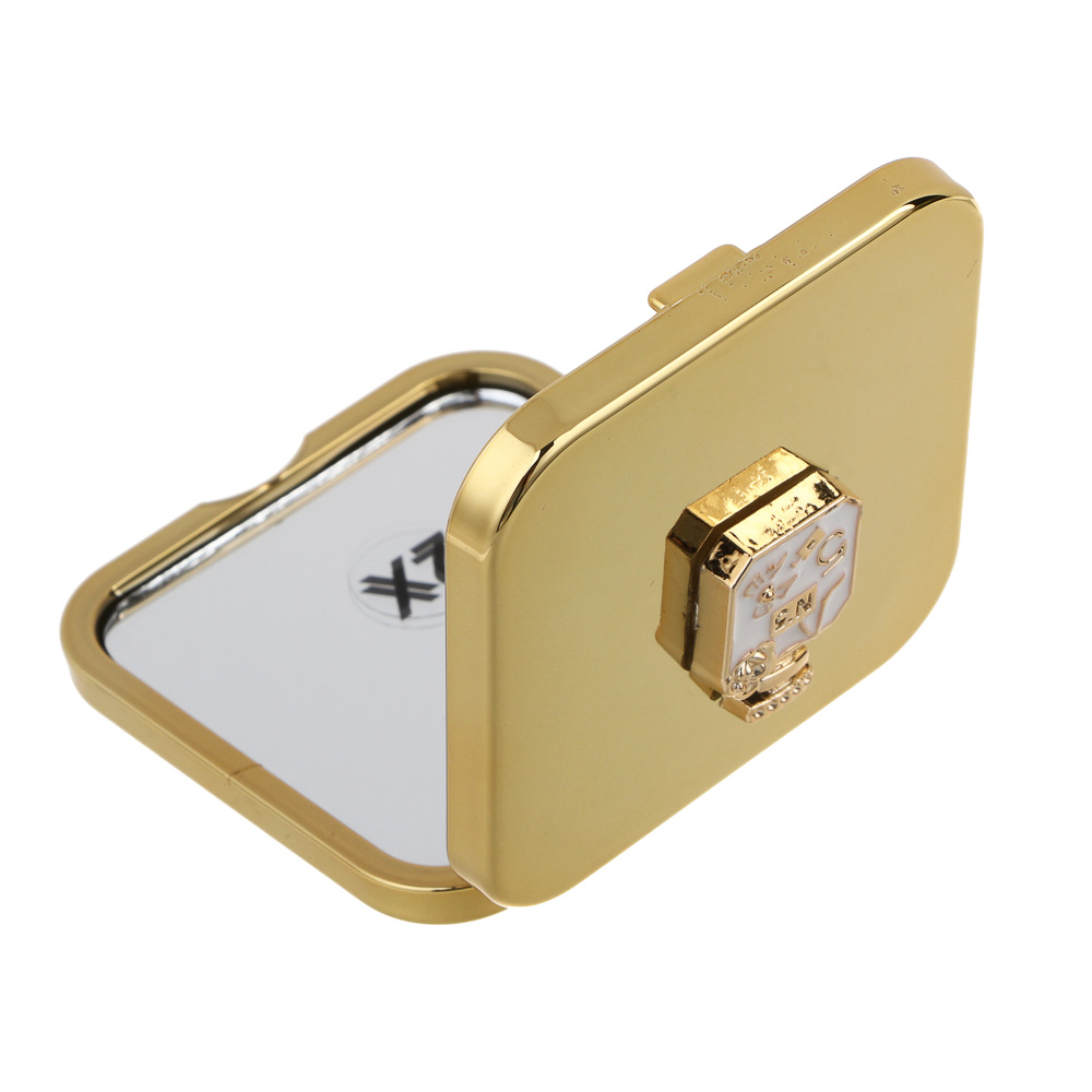 ЮНИLOOK Мирикл Зеркало карманное складное, зум х1, х2, пластик АБС, стекло, 6,3x6,3см, 3 цвета, арт.№ 301-272