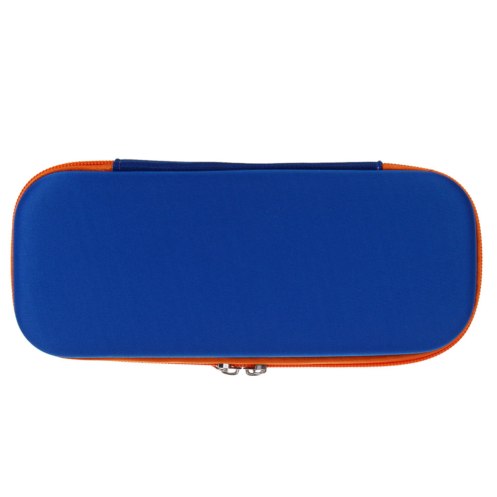 Пенал жесткий овальный, 22,5х10х4,5см, "Капибара/Футбол", 1 отд. на молнии, ЭВА, арт.№ 524-243