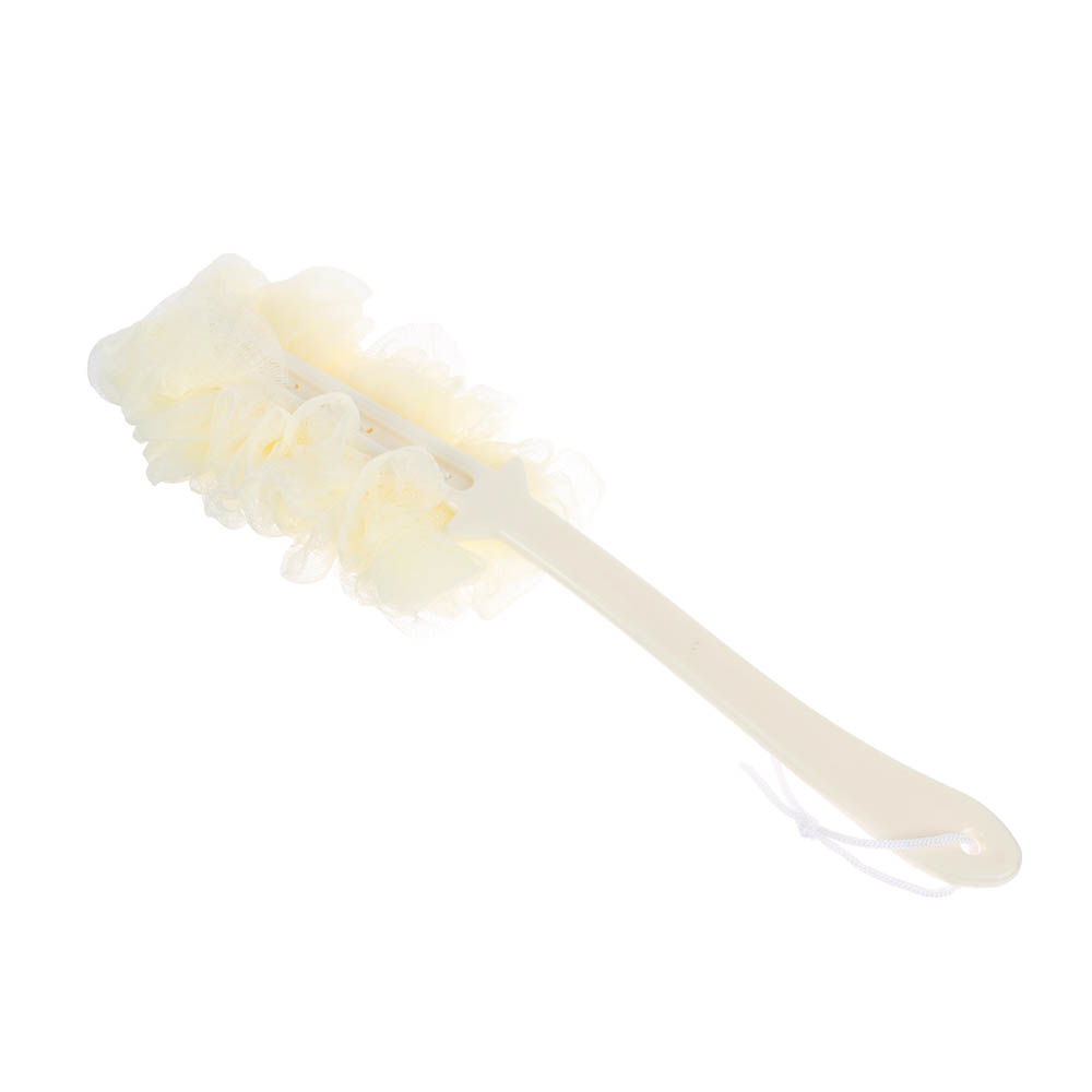 Мочалка банная тм ЮL с массажным эффектом с ручкой, полиэтилен, пластик, 41,5см, 3 цвета, МС24-05, арт.№ 361-149