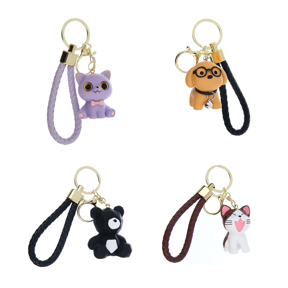 Подвеска брелок тм ЮL Мой питомец, пластик, металл, 4-5 см,  4 дизайна, арт.№ 334-141