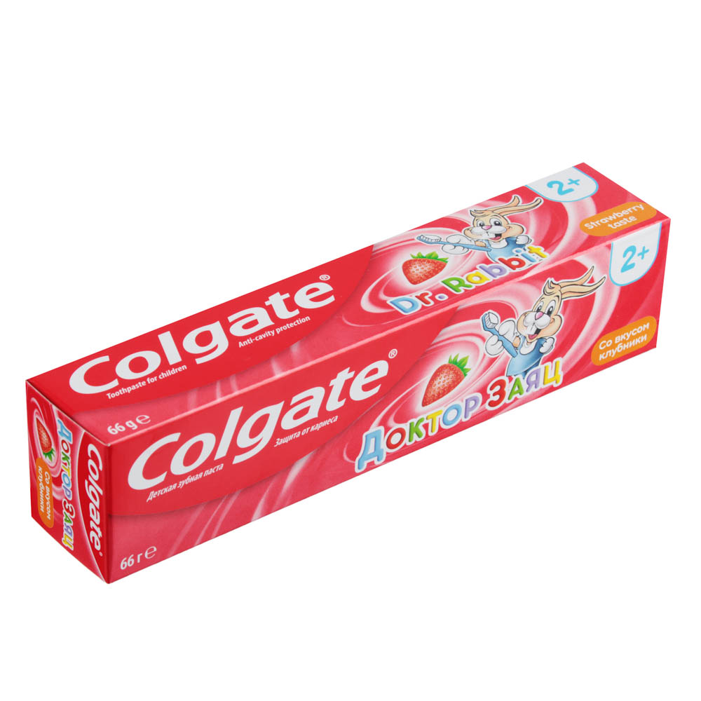 Зубная паста COLGATE Доктор Заяц вкус Клубники, 50 мл, арт.№ 981-008