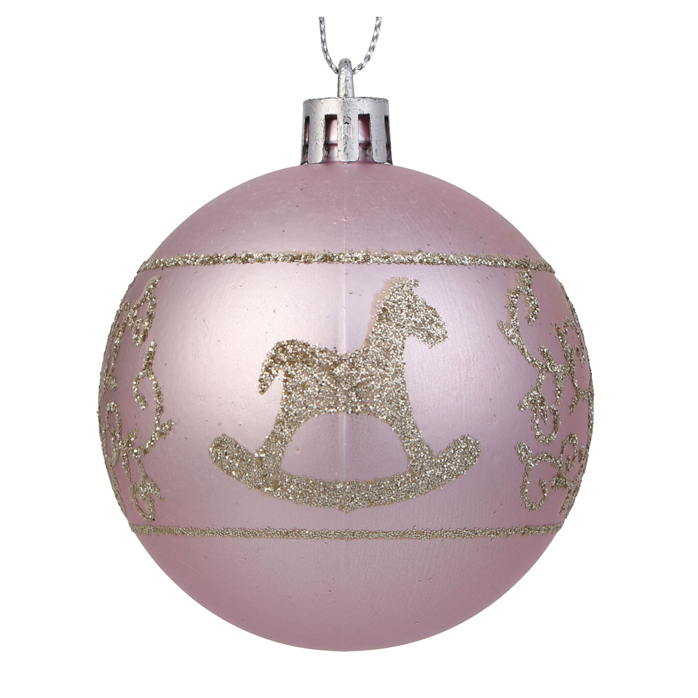 СНОУ БУМ Набор шаров 6 см, 18 шт, пластик, глиттер, 26-171, арт.№ 309-068