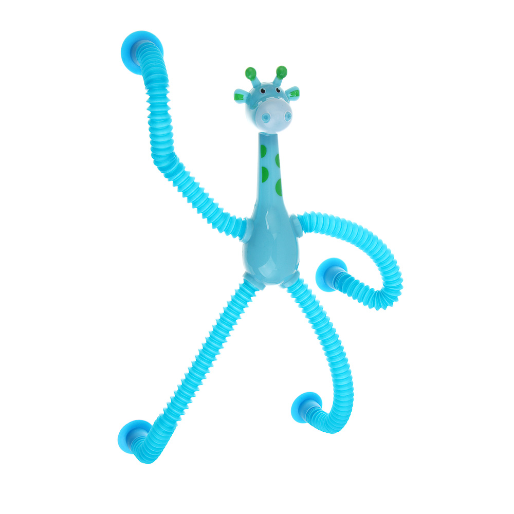 ИГРОЛЕНД Игрушка антистресс Pop tubes "Животные", 2хAG3, abs, pvc, свет, 18,5х14,5см, 3 дизайна, арт.№ 274-258