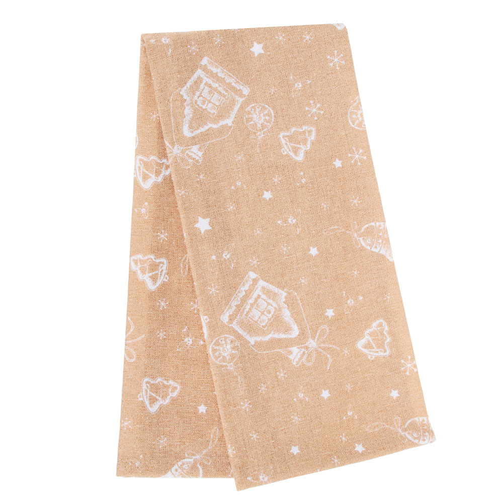 PROVANCE Пряничный домик Полотенце кухонное с люрексом, 85%хлопок 15%люрекс 40х60см, 190г/м, 2 цвета, арт.№ 492-111