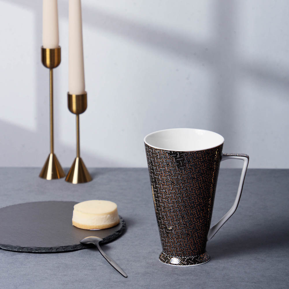 MILLIMI Гармония браун Кружка 450мл, костяной фарфор, арт.№ 802-439