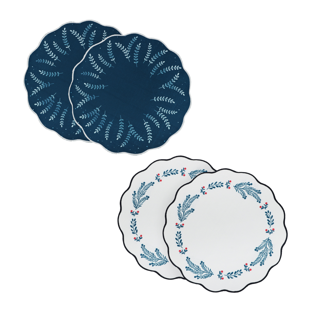 PROVANCE Нордик Салфетки сервировочные, 2шт в комплекте, 38см, 100% полиэстер, 2 дизайна, арт.№ 492-285