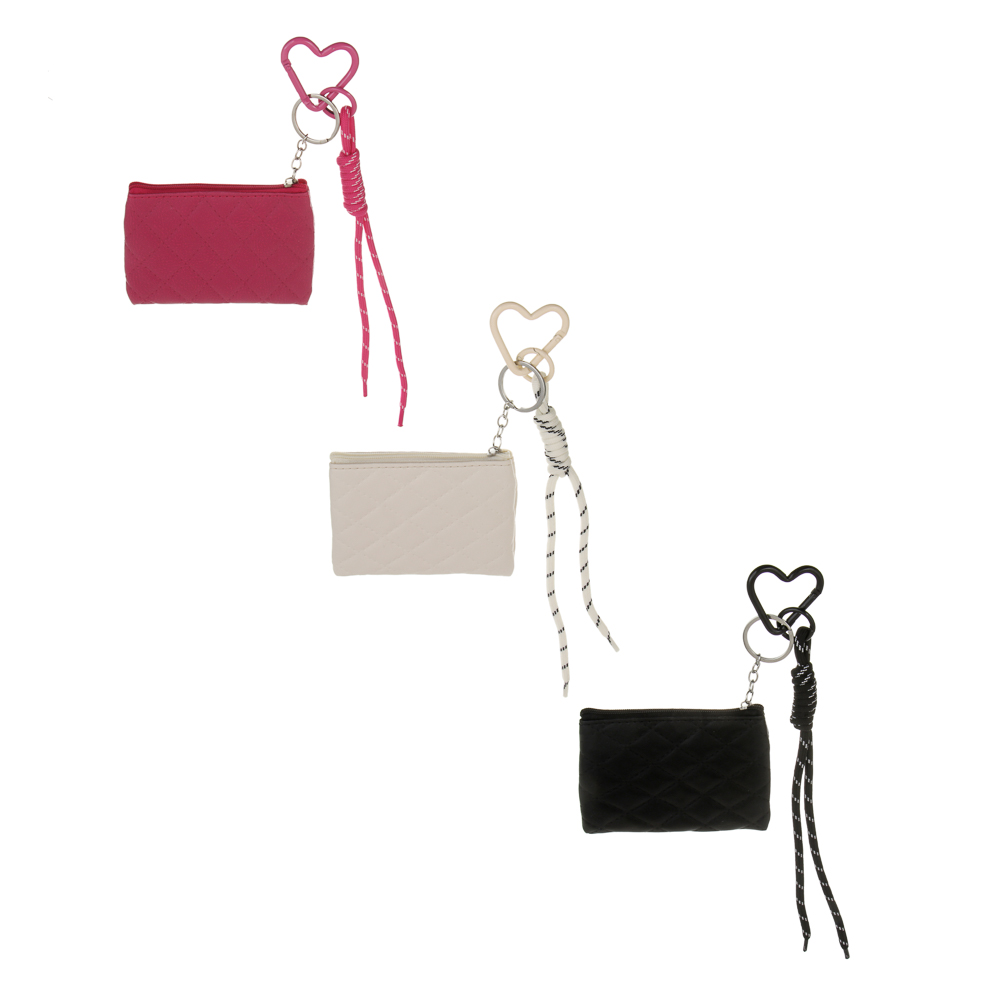 Подвеска паракорд с мини сумочкой на брелоке тм ЮL, ПУ, нейлон, пластик, 10,5х8 см, 3 цвета, арт.1, арт.№ 334-143
