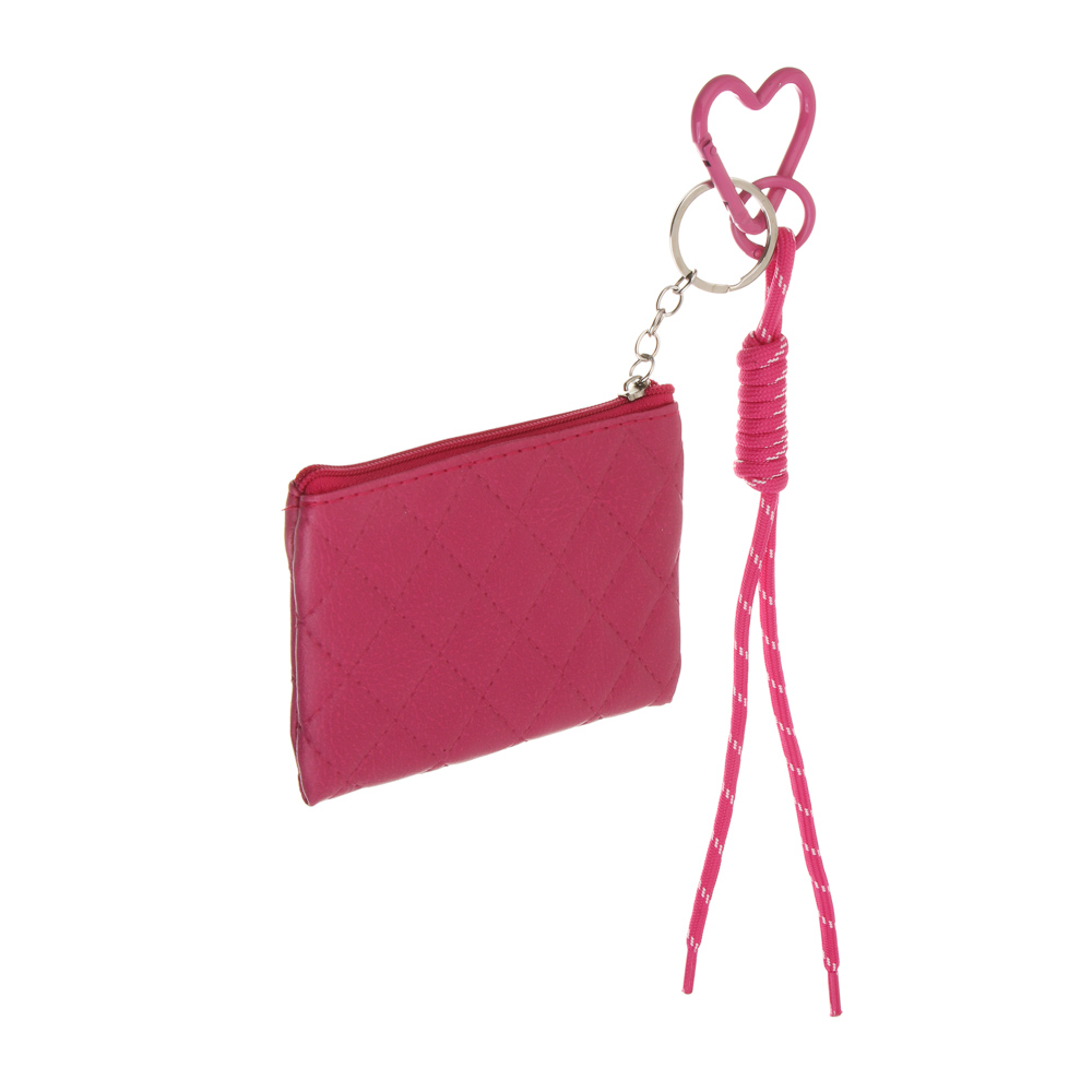 Подвеска паракорд с мини сумочкой на брелоке тм ЮL, ПУ, нейлон, пластик, 10,5х8 см, 3 цвета, арт.1, арт.№ 334-143