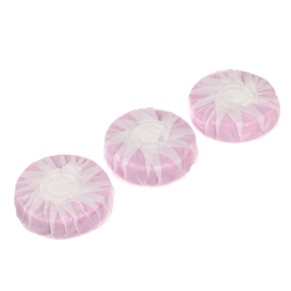 NEW GALAXY Освежитель таблетка для сливного бачка унитаза, 3шт x 30 г, бабл гам, лаванда, арт.№ 778-153