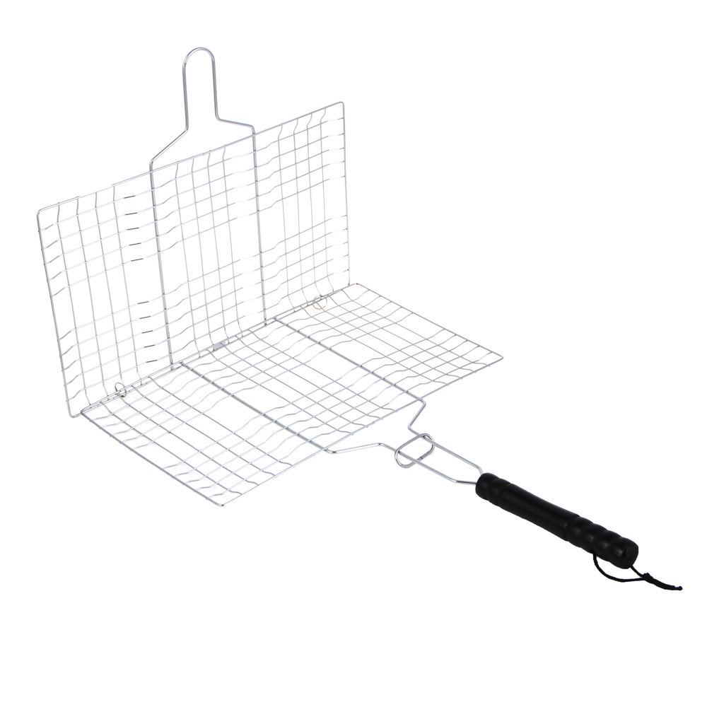 Решётка-гриль хром. тм GRILLBOOM, 45х(33x20)см, арт.№ 104-029