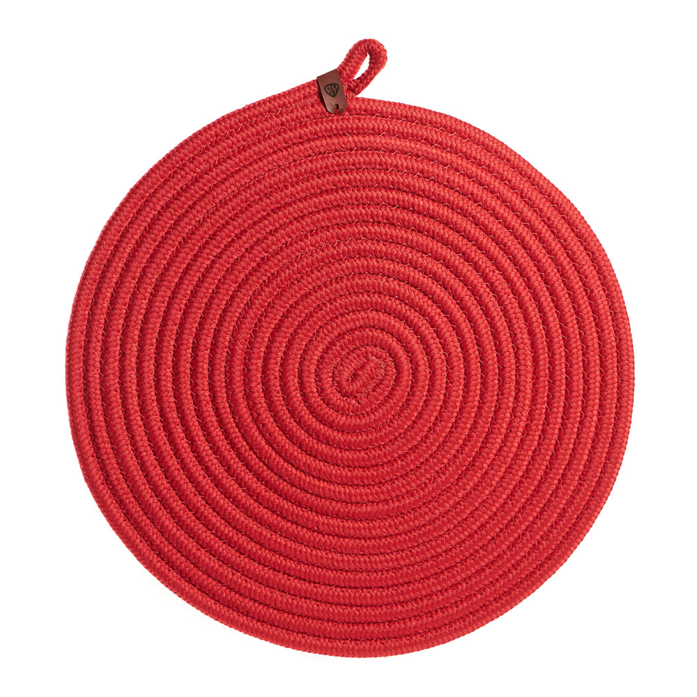 BY COLLECTION Карибы Подставка декоративная, d33см, 100% полиэстер, коралловый, арт.№ 496-022