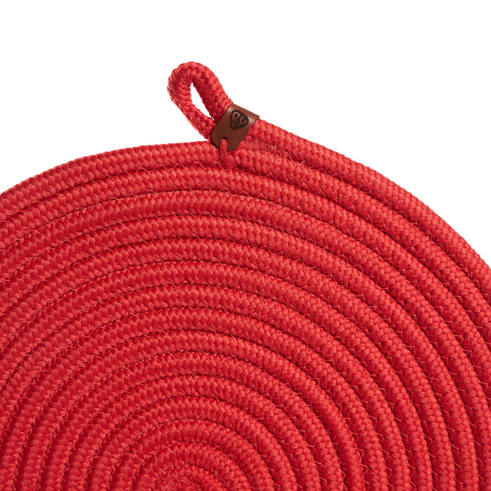 BY COLLECTION Карибы Подставка декоративная, d33см, 100% полиэстер, коралловый, арт.№ 496-022