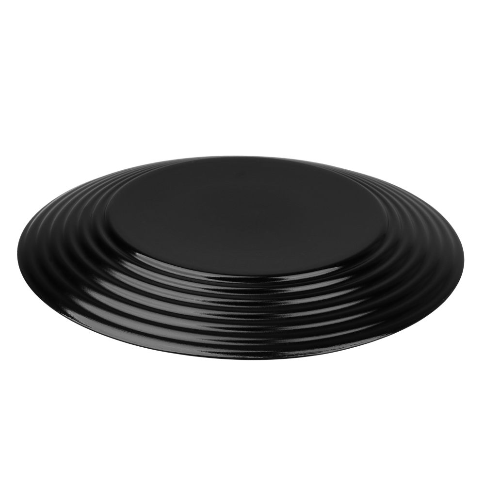 MILLIMI Бароло Тарелка обеденная 24см черная опаловое стекло, арт.№ 818-369