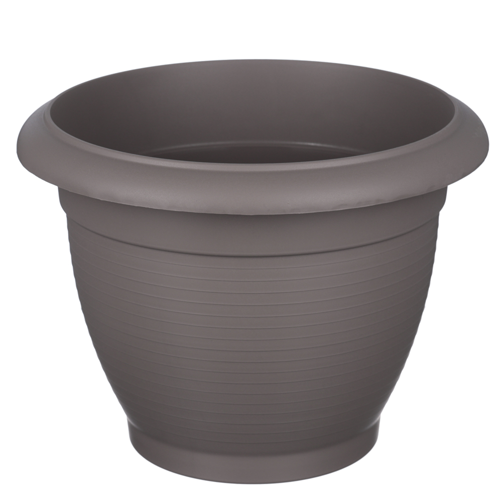 Кашпо ТЕРРА 6л с поддоном, цвет зеленый, шаде, пластик, арт.№ 164-258