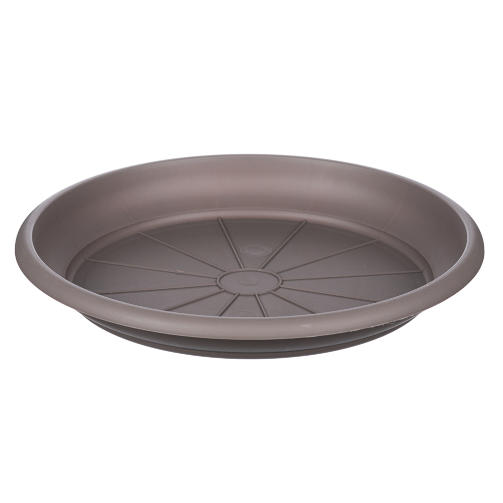 Кашпо ТЕРРА 6л с поддоном, цвет зеленый, шаде, пластик, арт.№ 164-258