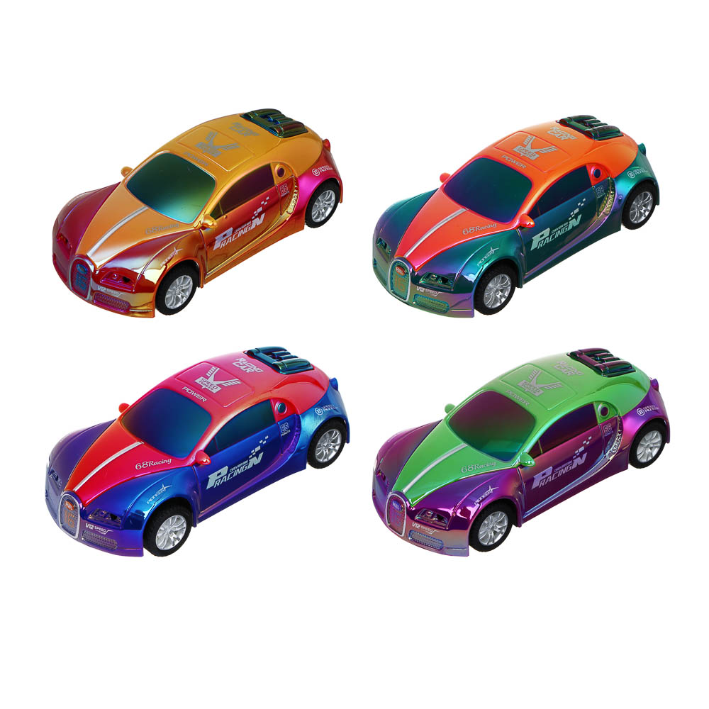 ИГРОЛЕНД Машина "Городской дрифт", инерция, свет, звук, 3хLR41, ABS, 14х6,4х4,4 см, 6 диз, арт.№ 292-456