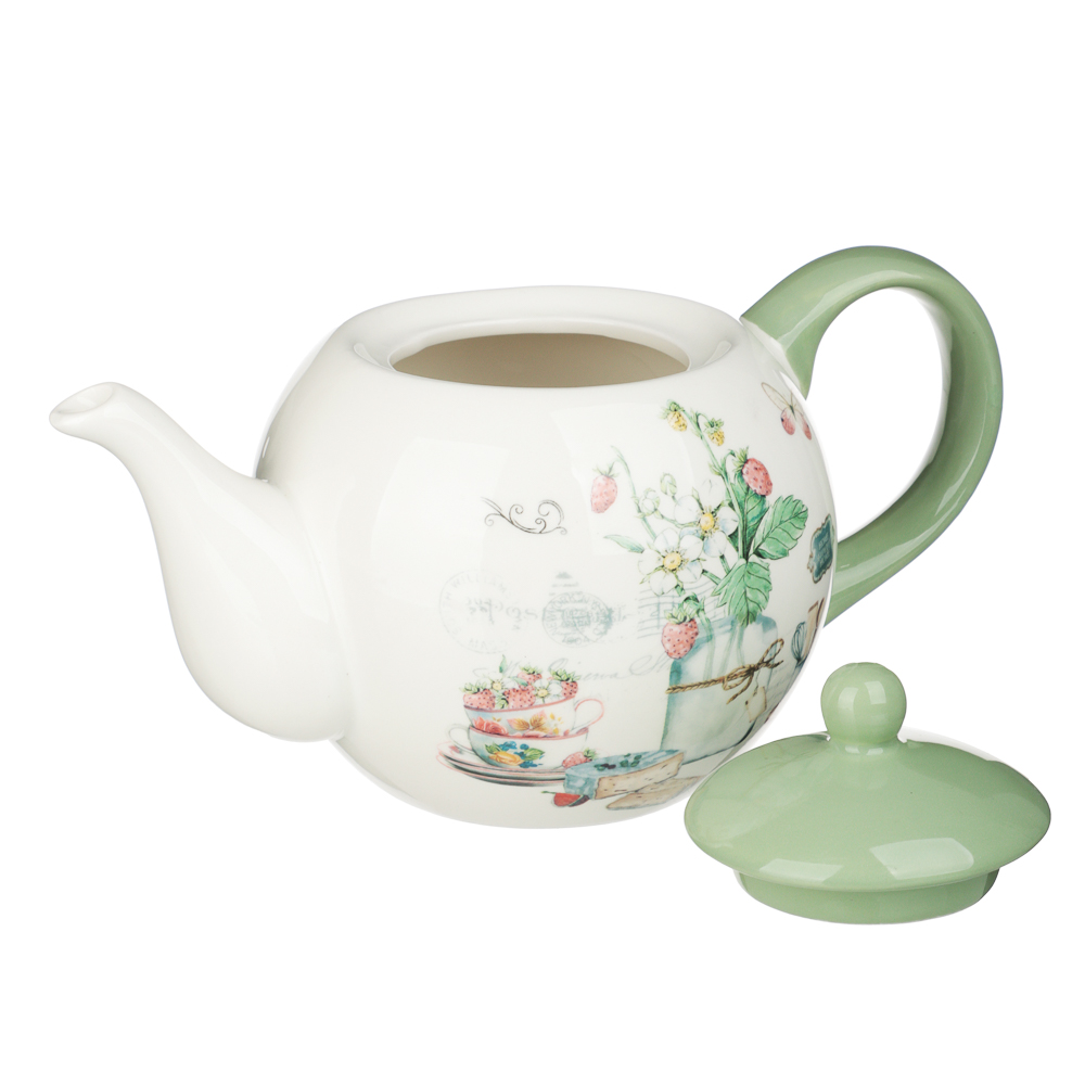 MILLIMI Земляника Чайник, 900мл, керамика, арт.№ 824-201