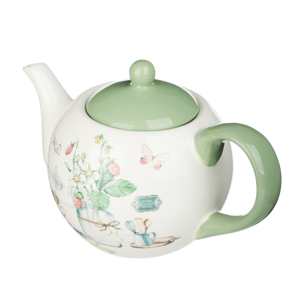 MILLIMI Земляника Чайник, 900мл, керамика, арт.№ 824-201