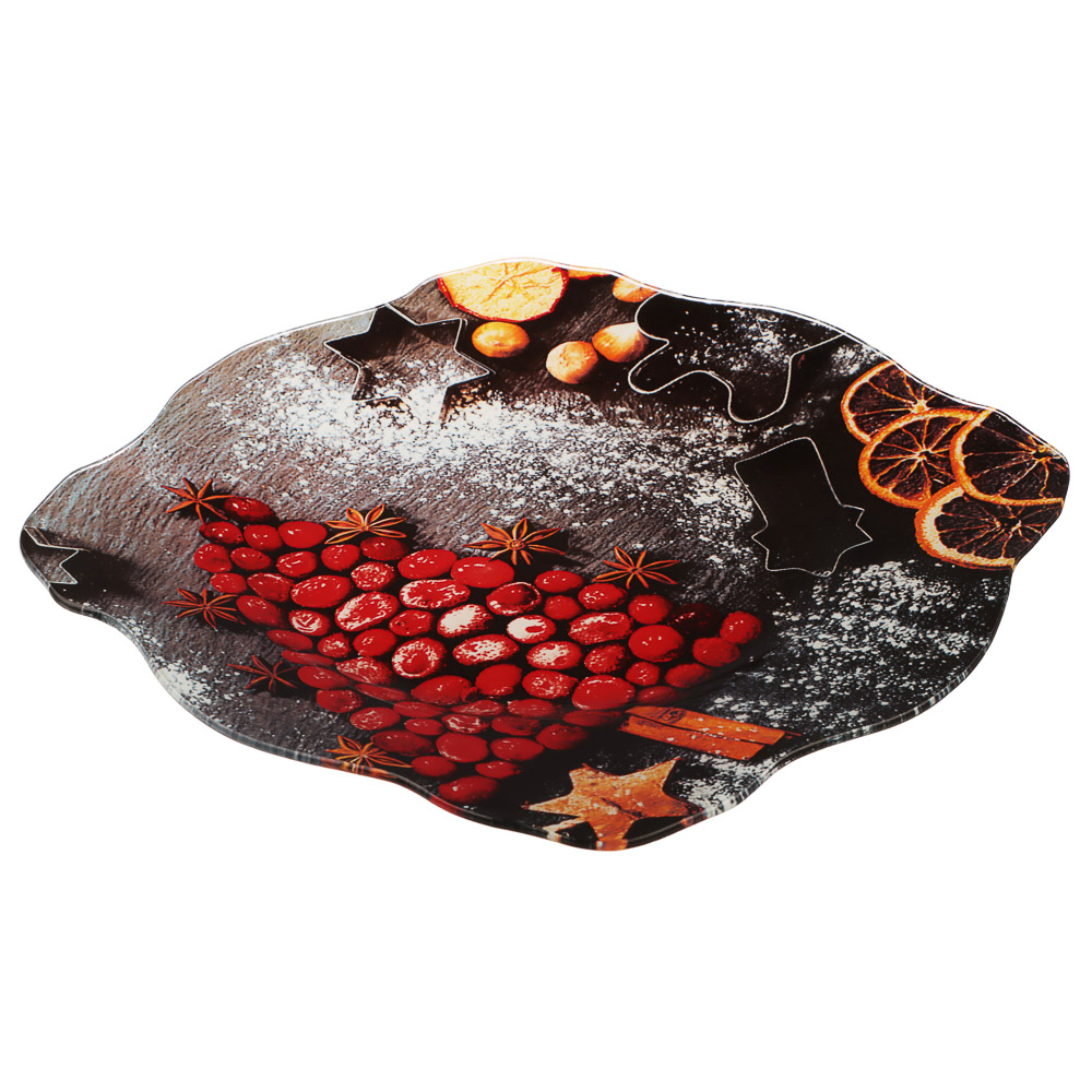 Ягодное ассорти Блюдо квадратное, 25см, стекло, арт.№ 820-792