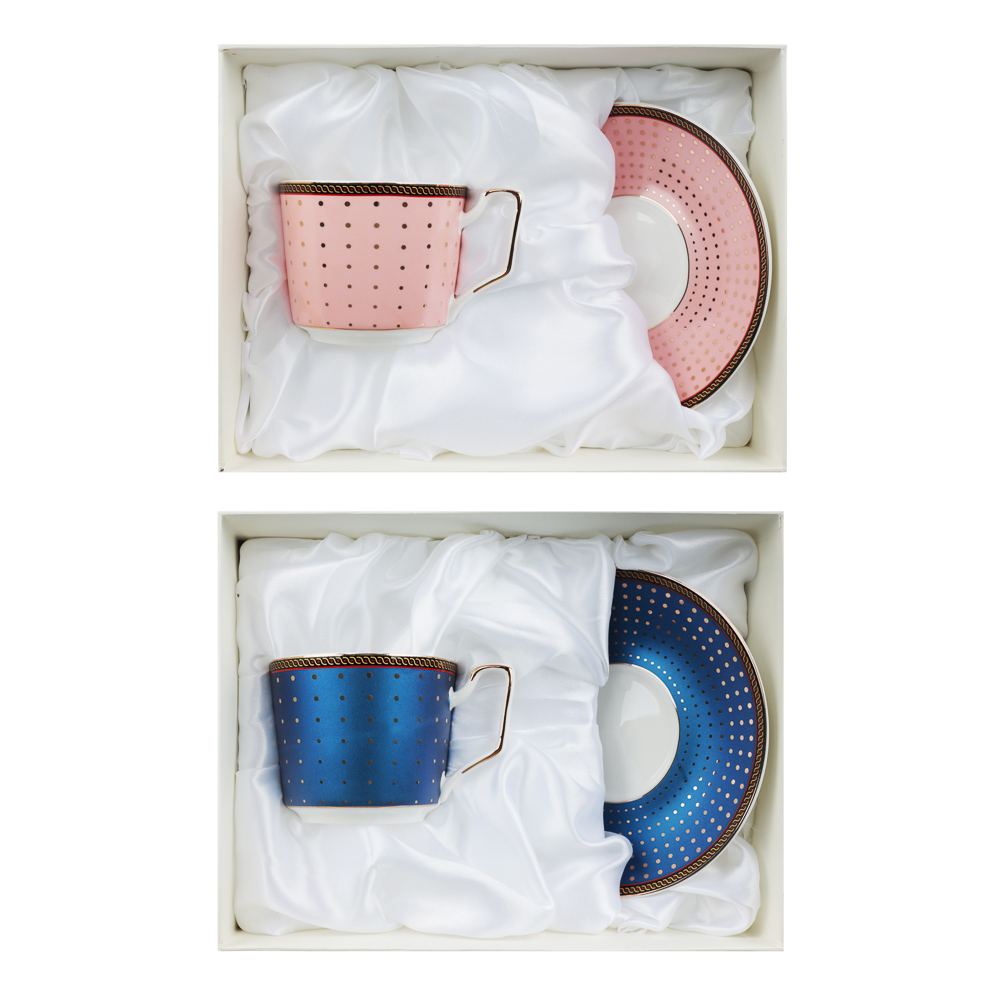 MILLIMI Твинс Набор чайный 2 пр., 300мл, 15см, костяной фарфор, микс 2 цвета, арт.№ 802-428