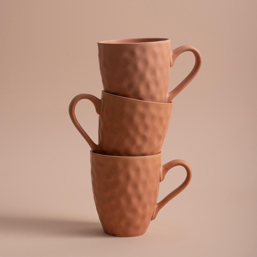 MILLIMI Эвелин Кружка, 400мл, керамика, персиковый, арт.№ 824-073