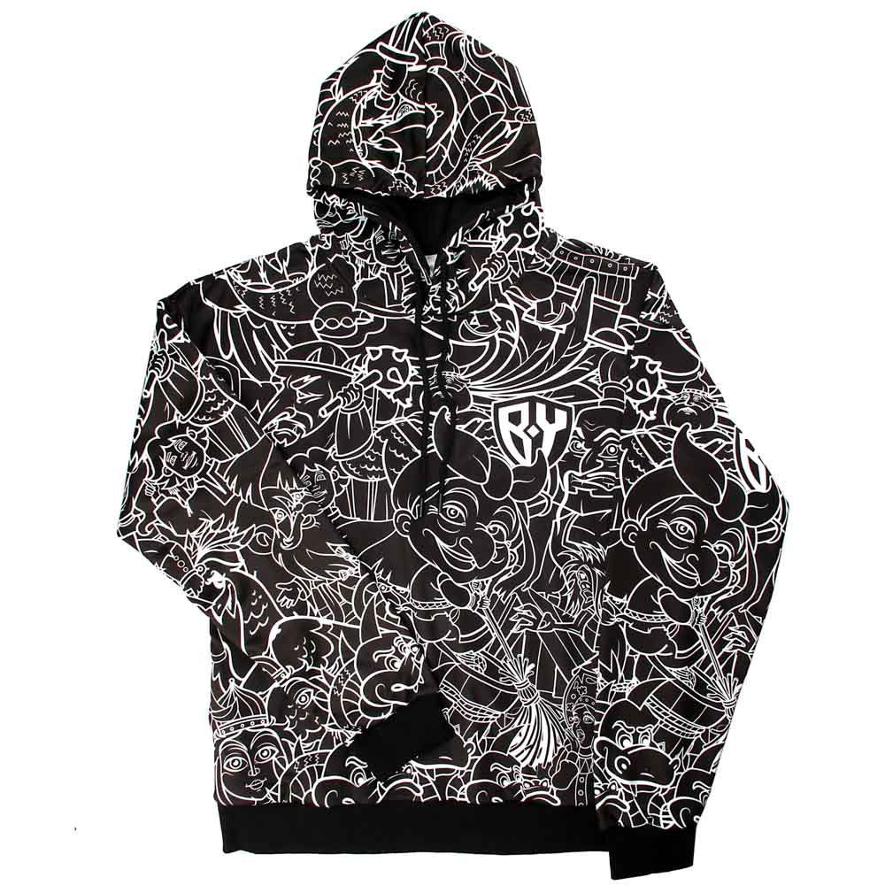 BY Джемпер (худи) "Вселенная BY" черная, размер M, 100% полиэстер, арт.№ 418-027