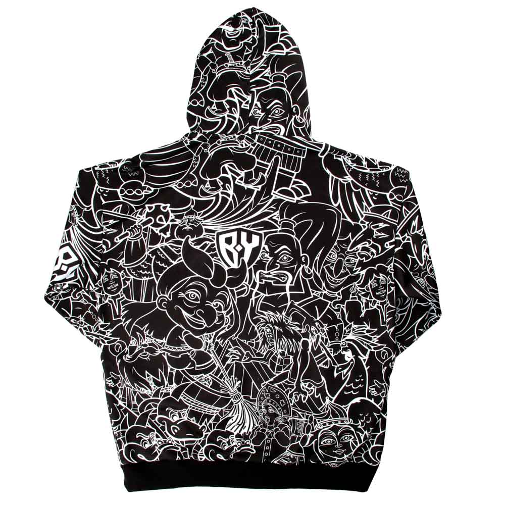 BY Джемпер (худи) "Вселенная BY" черная, размер M, 100% полиэстер, арт.№ 418-027