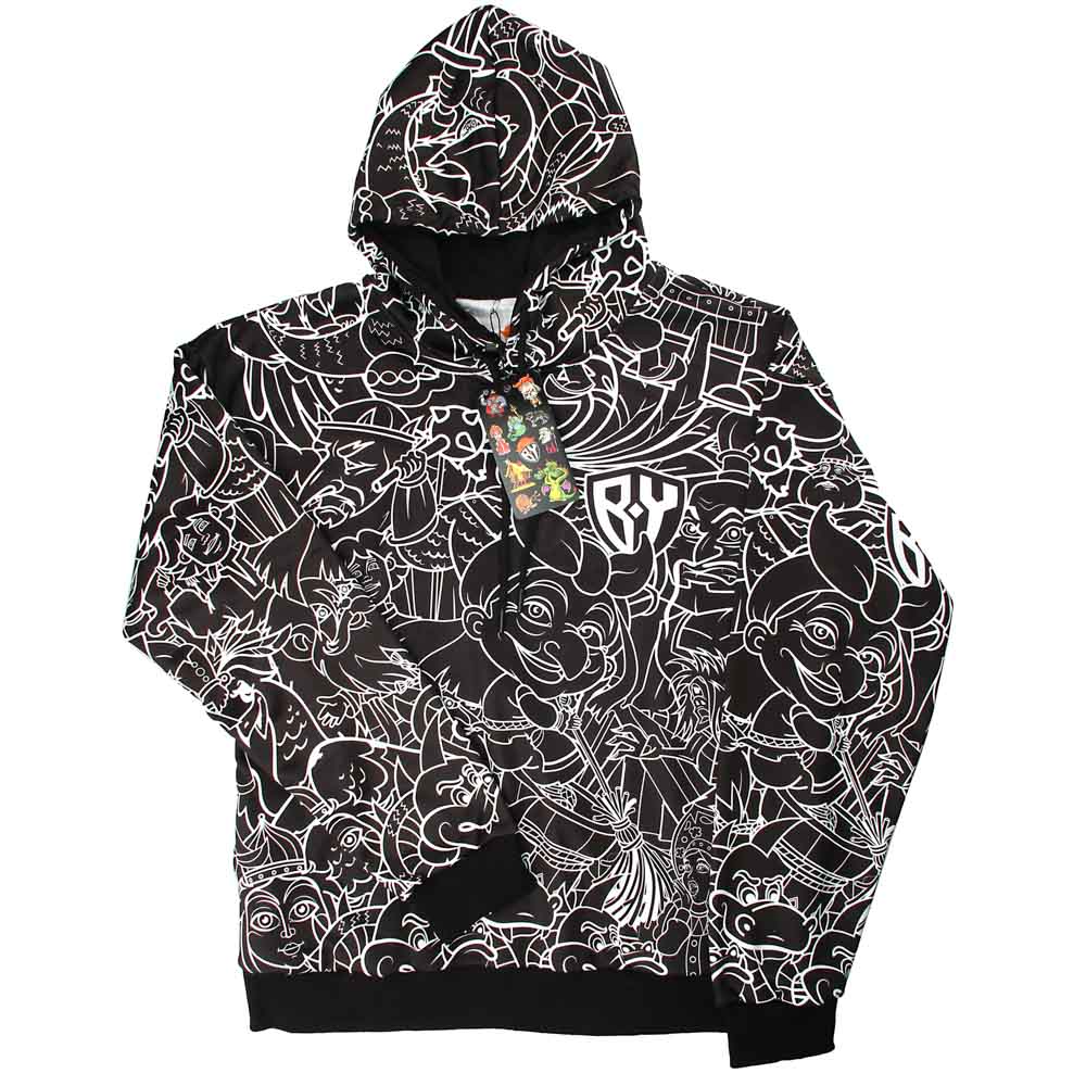 BY Джемпер (худи) "Вселенная BY" черная, размер M, 100% полиэстер, арт.№ 418-027