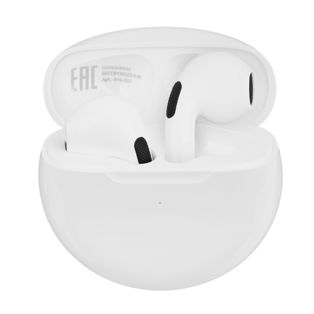 Наушники беспроводные TWS BY Promo LitePods, вкладыши, 28/150 mAh, BT:5.3, белый, арт.№ 410-267