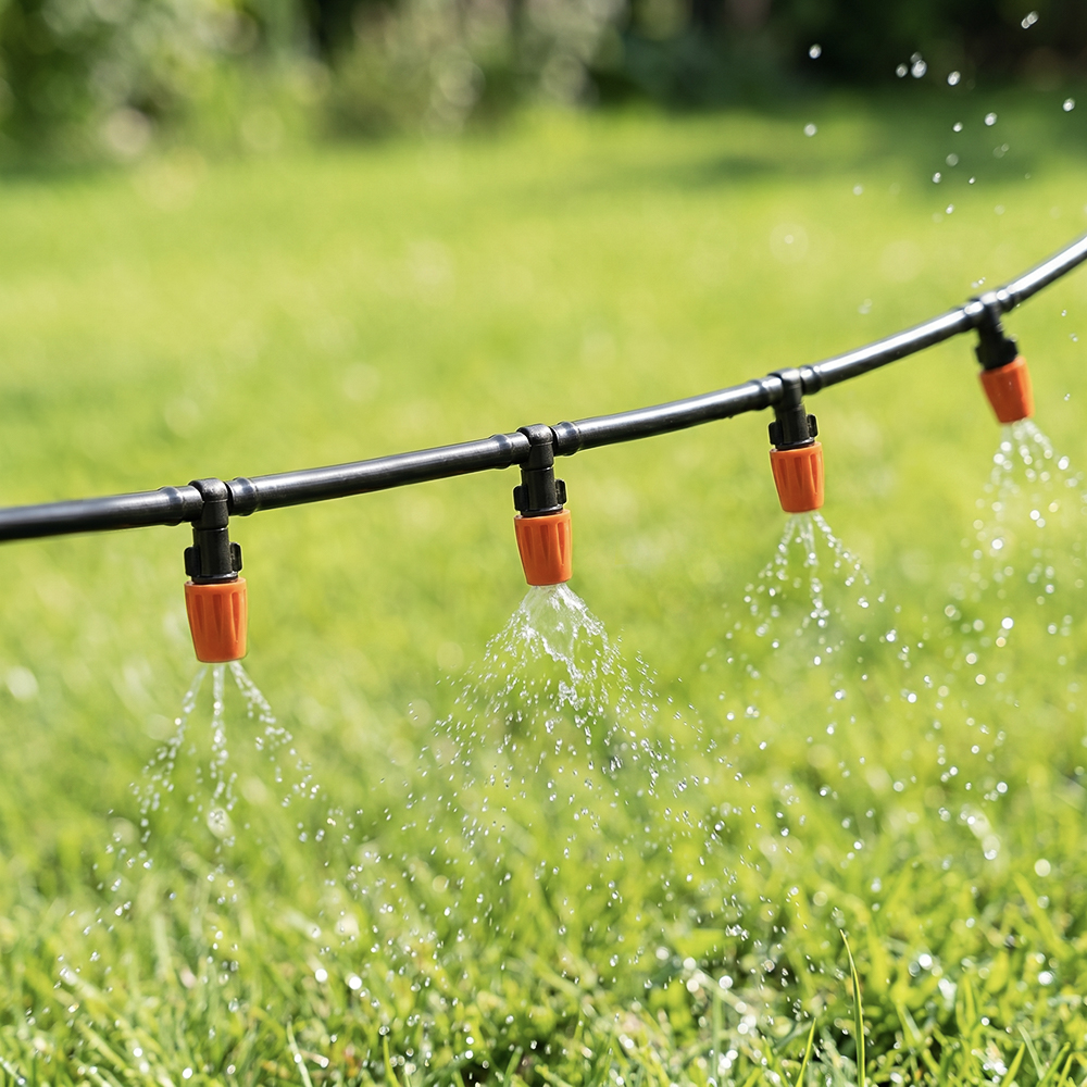 INBLOOM Система распыления туман (шланг-10м, распылитель 10шт., коннектор 1шт., штуцер 1шт.), ПВХ, арт.№ 167-007