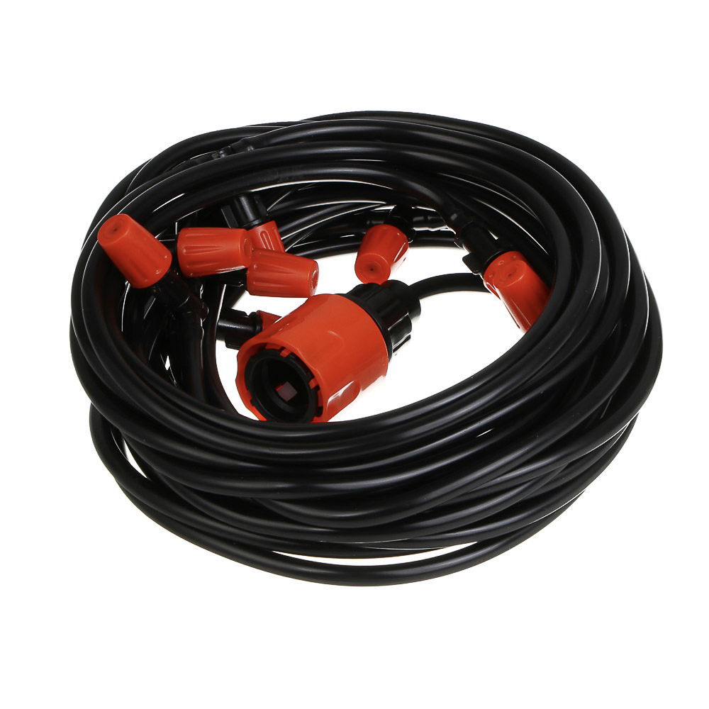 INBLOOM Система распыления туман (шланг-10м, распылитель 10шт., коннектор 1шт., штуцер 1шт.), ПВХ, арт.№ 167-007