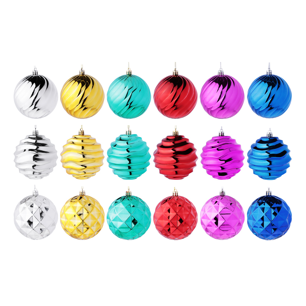 СНОУ БУМ Шар с декором 10см, пластик, 1 шт, ассортимент дизайнов, пакет, арт.№ 373-252