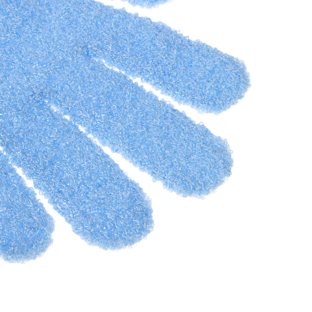 Мочалка перчатка тм ЮL с отшелушивающим эффектом, полиэстер, 18см, 5 цветов, МС24-06, арт.№ 361-150