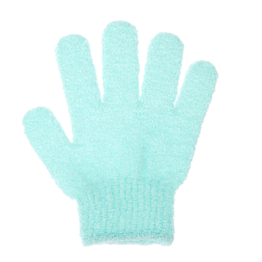 Мочалка перчатка тм ЮL с отшелушивающим эффектом, полиэстер, 18см, 5 цветов, МС24-06, арт.№ 361-150