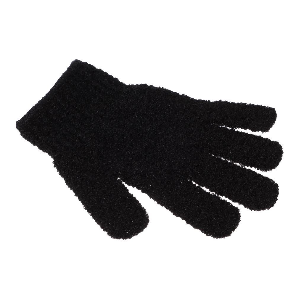 Мочалка перчатка тм ЮL с отшелушивающим эффектом, полиэстер, 18см, 5 цветов, МС24-06, арт.№ 361-150