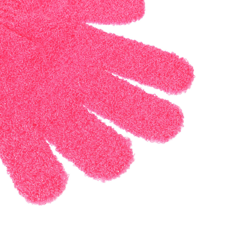 Мочалка перчатка тм ЮL с отшелушивающим эффектом, полиэстер, 18см, 5 цветов, МС24-06, арт.№ 361-150