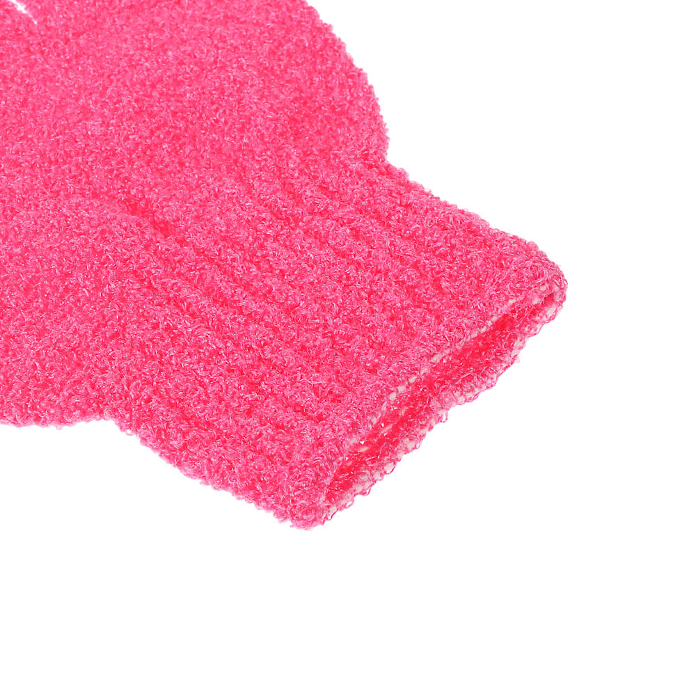 Мочалка перчатка тм ЮL с отшелушивающим эффектом, полиэстер, 18см, 5 цветов, МС24-06, арт.№ 361-150