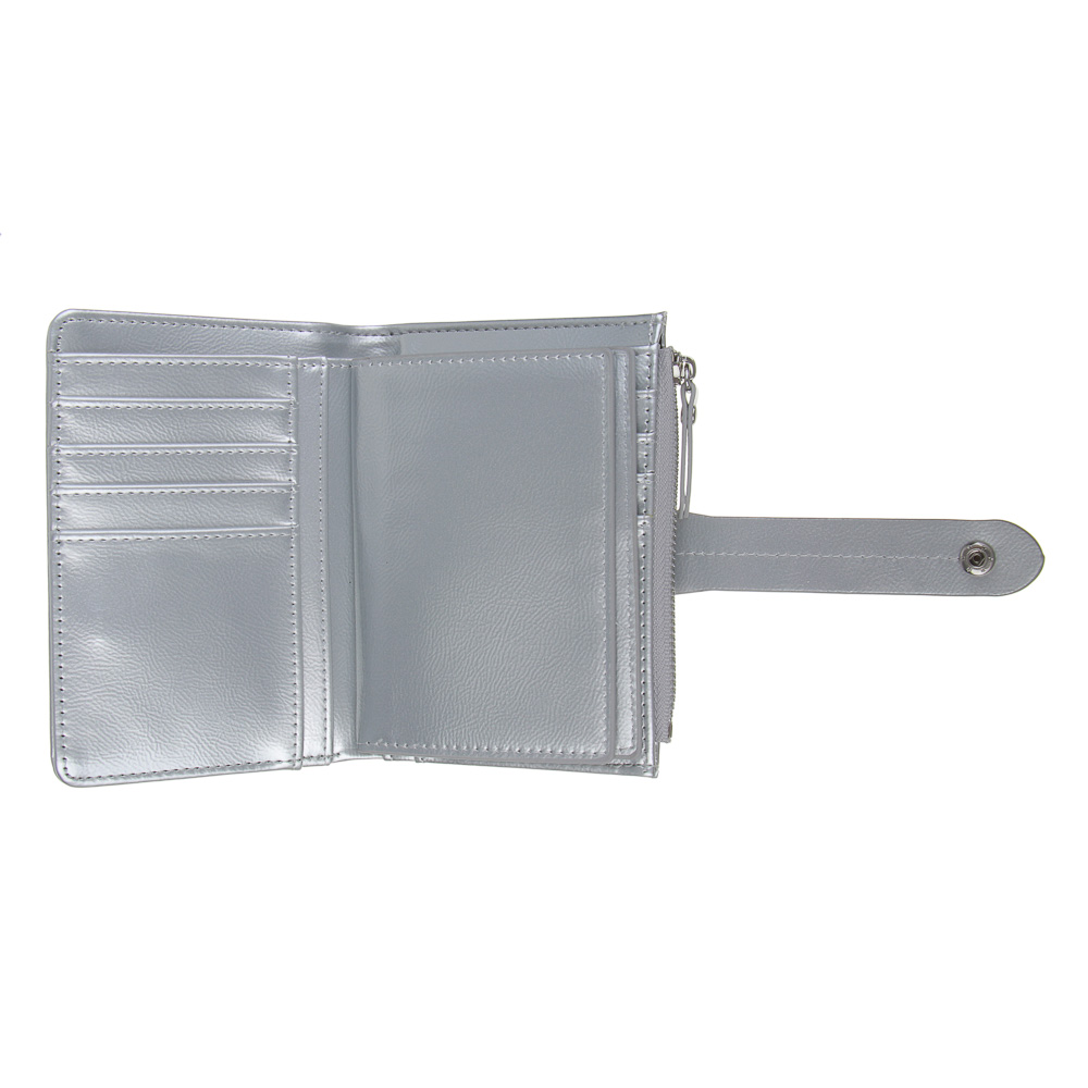 ЮL Анзелия Кошелек женский для купюр, карт и монет на кнопке, полиуретан, 14x10x3 см, 2 цвета, КЖ24-17, арт.№ 303-033