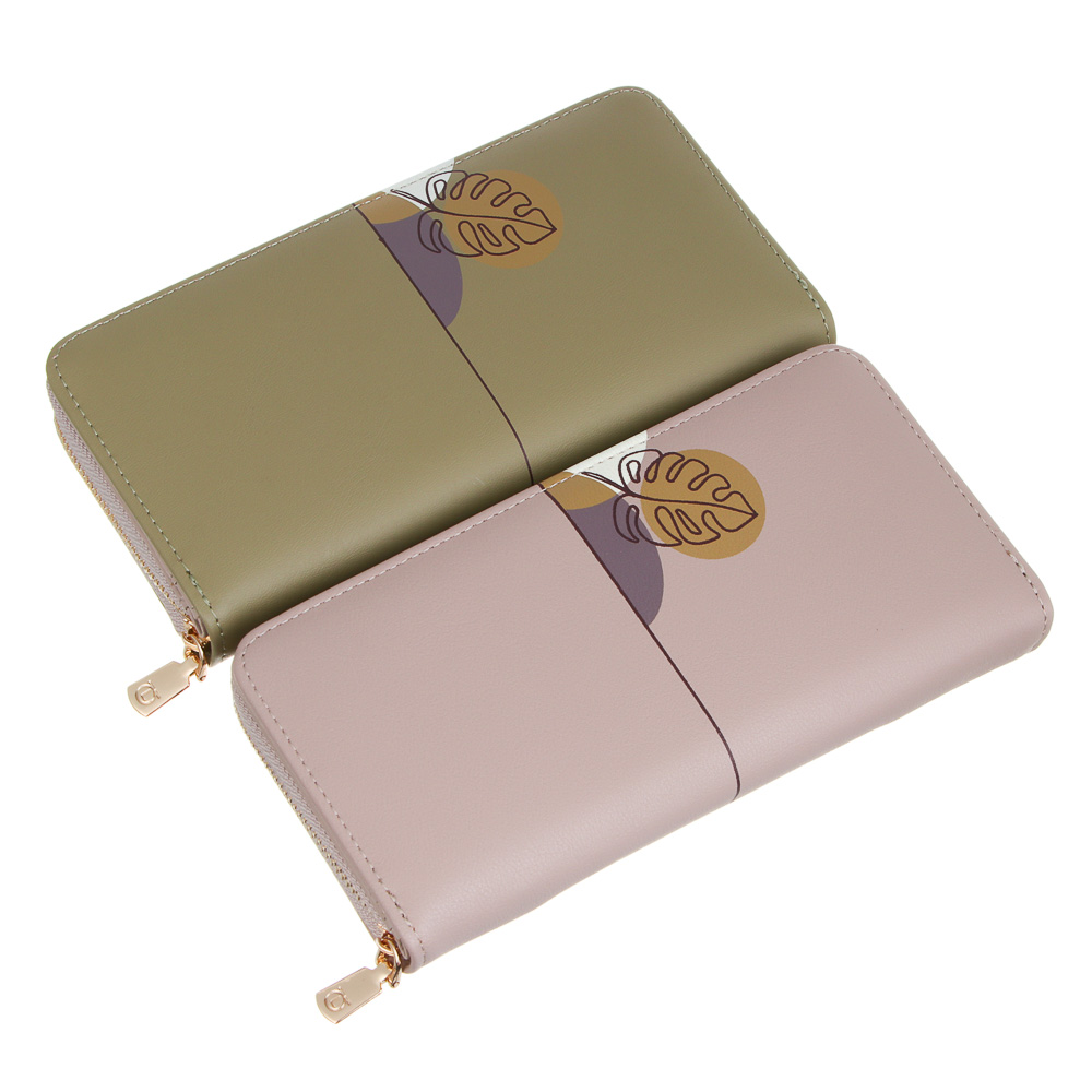 ЮL Астирия Кошелек для карт, купюр и монет с отделением на молнии ПУ, 19х9,5х2,5 см, 2 цвета, КЖ24-20, арт.№ 303-034