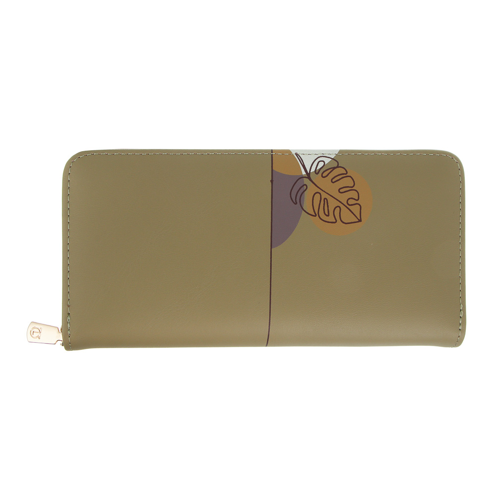 ЮL Астирия Кошелек для карт, купюр и монет с отделением на молнии ПУ, 19х9,5х2,5 см, 2 цвета, КЖ24-20, арт.№ 303-034