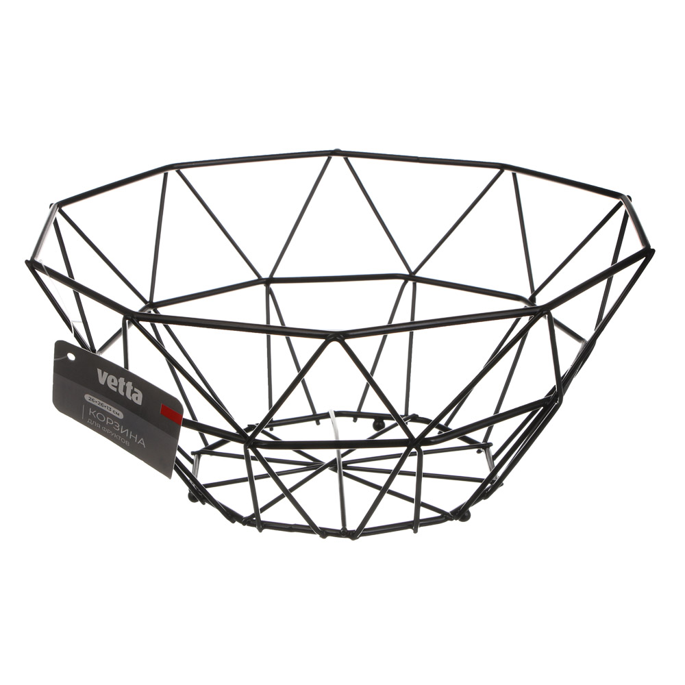 Корзина для фруктов тм Vetta углеродистая сталь, 26x26x13см, арт.№ 827-129
