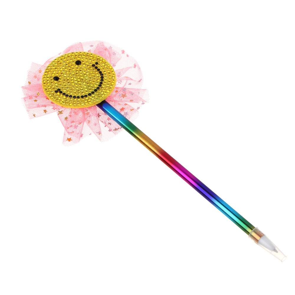 Ручка шариковая синяя, наконечник в форме сердечка/единорога/бабочек, ткань, пластик, корп.17,5 см, 4диз., арт.№ 526-023