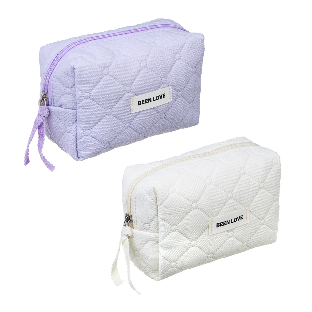 ЮL Косметичка стеганая дутая Килт, 100% ПЭ, 17х12х8см, 2 цвета, арт.№ 327-324