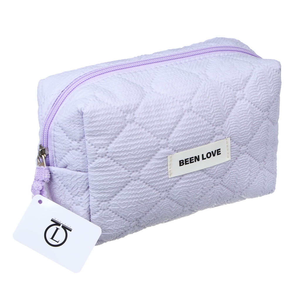 ЮL Косметичка стеганая дутая Килт, 100% ПЭ, 17х12х8см, 2 цвета, арт.№ 327-324