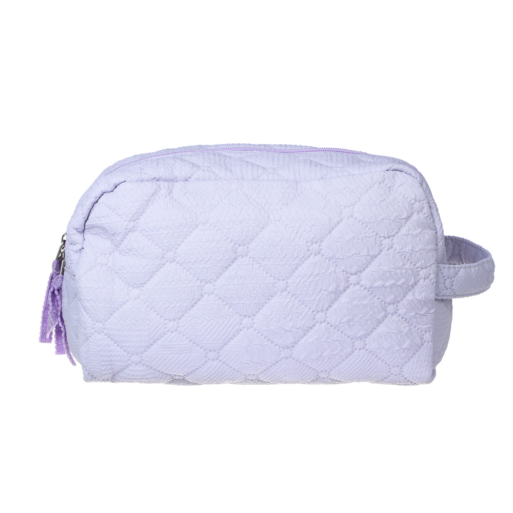 ЮL Косметичка стеганая дутая с боковой ручкой Килт, 100% ПЭ, 24х13х10см, 2 цвета, арт.№ 327-325