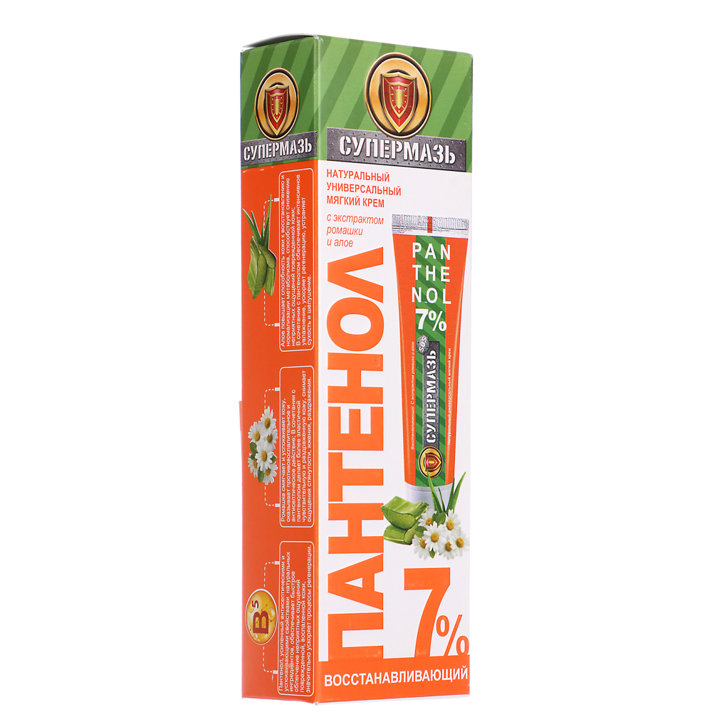 Супермазь SOS, натуральный универсальный мягкий крем ПАНТЕНОЛ 7% 50мл, арт.№ 832-094